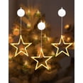 thumbnail image 1 of ONSTUY LED Stars Christmas Lights,3 Pack LED Christmas Window Lights,10 LEDs Christmas Decorations with Timer for Window Decoration, Christmas Decoration, Balcony,Party,Wedding,Warm White, 1 of 7