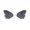 Grey, variant on Under $5 Butterfly Wing Sunglasses for Women Irregular Scalloped Shades Colorful Transparent Novelty Party Sun Glasses Festival Rave Club Photo Booth Eyewear Rimless Frameless