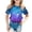 #A07-Purple, variant on XADYUY Girls Summer Tshirts 4-16 Crewneck Galaxy Star Sky Toddler Girls T-Shirts Short Sleeve Tshirt Summer Casual Cotton Toddler Tops Girls,2-3Years,Navy