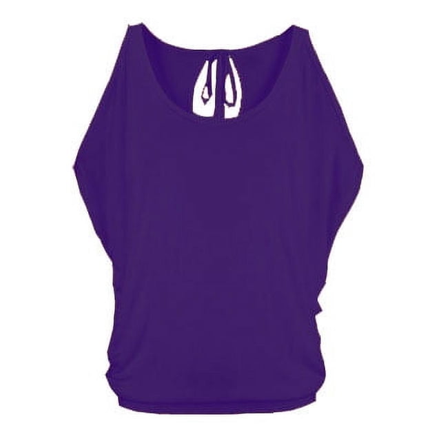 Out Tops con hombros descubiertos para mujer, blusa suelta de verano, camisetas de manga corta con murciélago, camisetas casuales holgadas con cuello redondo, camisetas de playa