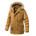 thumbnail image 2 of Winter Coat Warm Outdoor Casual Jacket With Belt Zip Front Closure Slim Fit Insulated Padded Quilted Side Pockets For Cold Weather, 2 of 4