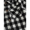 thumbnail image 6 of Inevnen Toddler Flannel Shirt Jacket Plaid Lapel Button Down Shacket Little Boys Girls Shirts Coats, 6 of 8