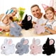 thumbnail image 4 of Lindo conejo blanco de peluche | Muñeco de peluche suave | Regalo de Pascua para niños | Conejito curativo de 15 cm con detalles, 4 of 5