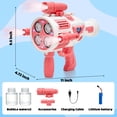 thumbnail image 4 of Pistola de burbujas Nicojoy Bubble Gun con 4 unidades de ventilador y solución de 90 ml, 4 of 6