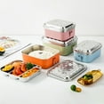 thumbnail image 1 of Yulucky Stainless Steel Lunch Box Stainless Steel Lunch Box with Compartments for Steaming, 1 of 8