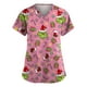 thumbnail image 1 of Top de Manga Corta SCZ con Estampado de Cuello en V Rosa 4XL, 1 of 3