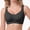 Black, variant on Wireless Full Coverage Bras for Women,Jelly Support Side Smoothing Minimizer Bra Seamless with Wide Ribbed Straps