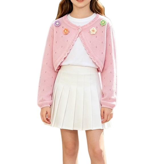 HIPYLO Girls Tops Size 10 Girls Thermal Top Baby Band Tees Kawaii Shirt Y2k Shirts Girls Size 10-12 Clothes Girl Clothes 3t-4t Kid Clothes, Pink 4-5 Years
