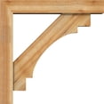 thumbnail image 3 of Ekena Millwork 6"W x 32"D x 32"H Merced Block Rough Sawn Bracket w/ Offset Brace, Western Red Cedar, 3 of 25