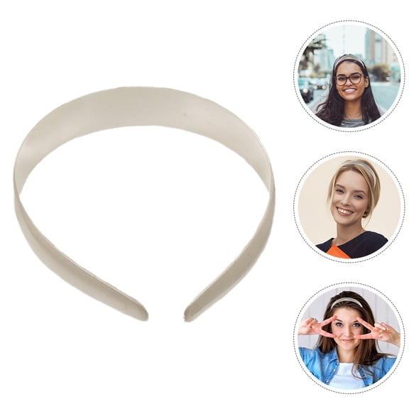 Milisten Thick Black Headband Diy Hair Accessory Base Wide 10Pcs