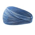 thumbnail image 1 of Diadema deportiva para mujer, banda ancha para el pelo, diadema para lavar la cara, ropa deportiva elástica para yoga (azul) Zhivalor SM-217, 1 of 7