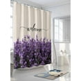 thumbnail image 3 of Shower Curtains Purple Lavender Bath Curtain Spring Pastoral Style Waterproof Bathroom Shower Curtain Set with Hooks Decoration 72 x 72 Inches, 3 of 7