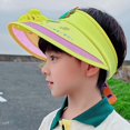 thumbnail image 2 of 's Wide Brim Hat With Fan Portable Able Sun Hat For Kids Boy Girl, 2 of 5