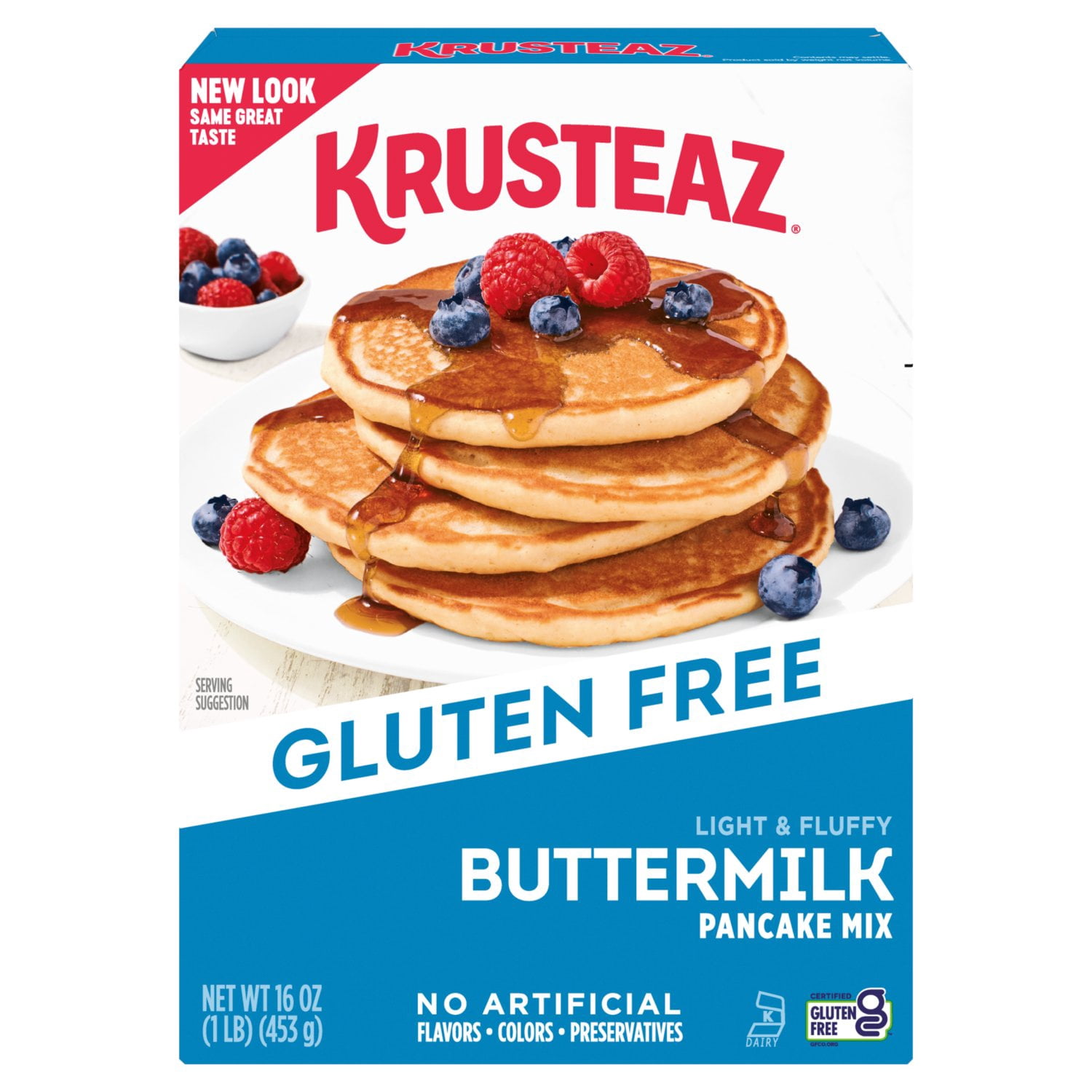 2X-Krusteaz Gluten Free Buttermilk Pancake & Waffle Mix - 16 oz