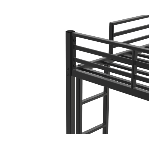 BSHTI Platform Modern Twin Size Metal Platform Bed Frame with Upholstered Headboard and wood slats support for Livingroom