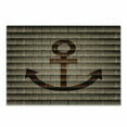 thumbnail image 1 of Anchor Cutting Board, Digital Nautical Anchor on Square Marine Life Theme Modern Home Art Print, Decorative Tempered Glass Cutting and Serving Board, Small Size, Tortilla Brown, by Ambesonne, 1 of 1