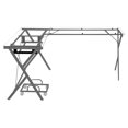 thumbnail image 3 of ACME Demas Glass Top Computer Desk with Computer Holder in Clear and Silver, 3 of 6