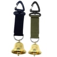 thumbnail image 3 of Bell With Webbing Bear Bell For Camping Brass Material Crisp Sound Easily Attached Prevent Unwanted Encounters Green Fangkenuo, 3 of 7