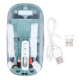 thumbnail image 2 of BT Wire Less Mouse, Transparent RGB Gaming Mouse, BT1 BT2 2.4GHz 3 Mode, 3 Adjustable DPI, Silent Rechargeable Transparent Mouse for PC Laptop Tablet, 2 of 7