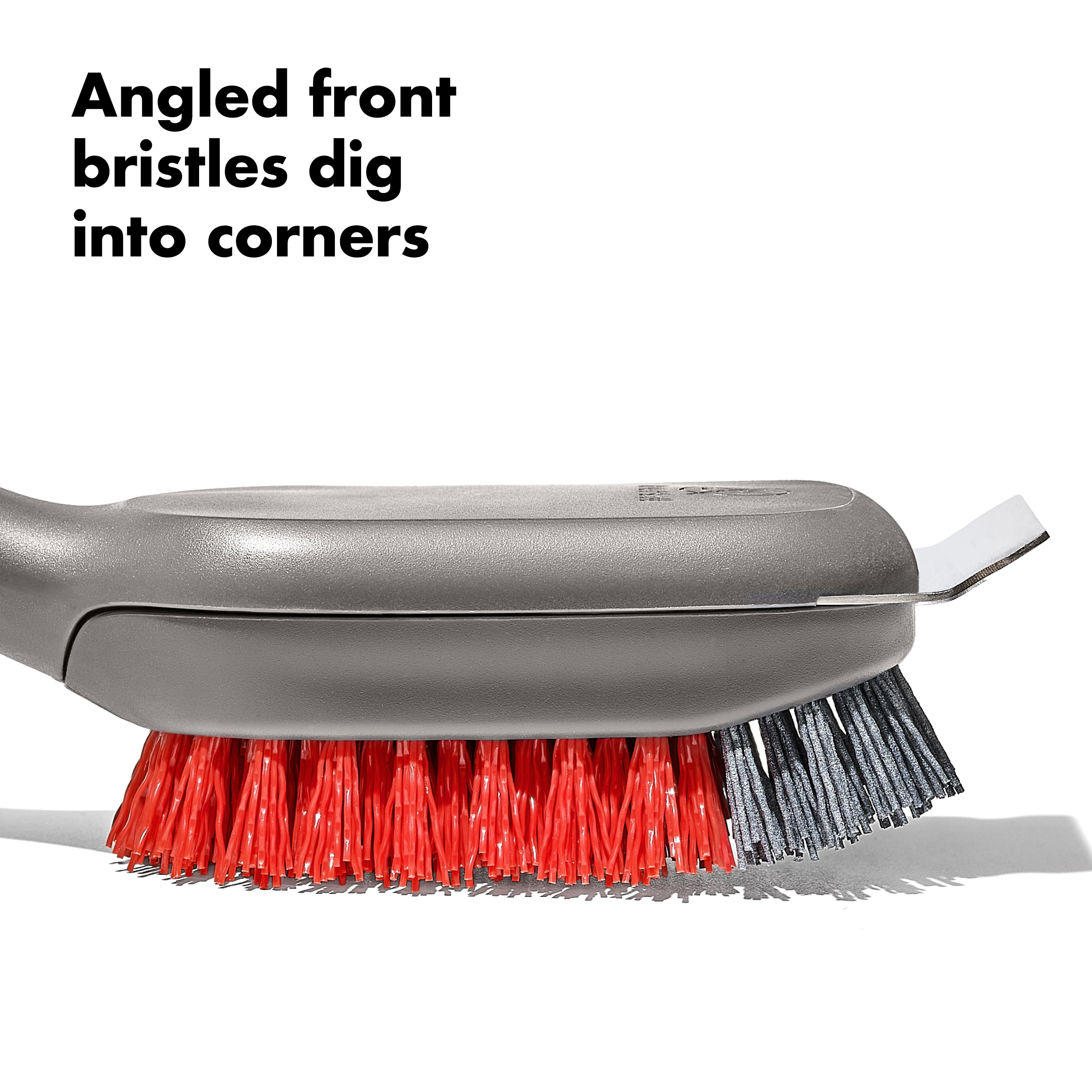 OXO Softworks Grilling Nylon 18.4" Cleaning Grill Brush, Grey