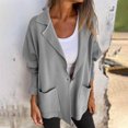 thumbnail image 2 of Lenpel Cardigans for Women Plus Size Long Sleeve Open Front Coat Fall Winter Trendy Cardigan with Pockets, 2 of 6