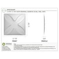thumbnail image 2 of Ekena Millwork 11 7/8"W x 11 7/8"H Austin EnduraWall Decorative 3D Wall Panel (20-Pack for 19.59 Sq. Ft.), 2 of 12
