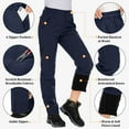 thumbnail image 5 of FEN AI Hiking Snow Pants Women Windproof Water Repellent Insulated Fleece Lined Winter Warm Pants Softshell Trousers, 5 of 9
