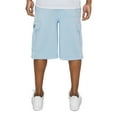 thumbnail image 4 of Victorious Men's Heavyweight Fleece Cargo Shorts VS76 - Sky Blue - Medium, 4 of 4