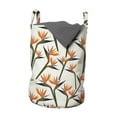 thumbnail image 1 of Spring Laundry Bag, Contemporary Style Birds of Paradise Flowers Tropical Garden Blossoms Bedding Plants, Basket with Handles Drawstring Closure for Laundromats, 13" x 19", Multicolor, by Ambesonne, 1 of 4