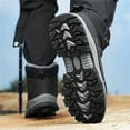 thumbnail image 6 of YOURDIARY Men's Snow Boots Warm Fur Lined Winter Hiking Boots Non-Slip Outdoor Ankle High-Top Shoes Trekking Trail, 6 of 8