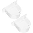 thumbnail image 1 of 2 st Fågelbur Matningsskål Klar Vattenfrömatare Hängande Papegojmatare Skål Kopp för Husdjurs- och Djurburar Tillbehör Transparent, 1 of 5