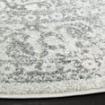thumbnail image 3 of SAFAVIEH Round Rug 6'7" - Evoke Collection - Traditional Design, Ivory & Grey, Non-Shedding & Easy Cleaning, Ideal for Living Room, Bedroom, Dining Space, 3 of 11