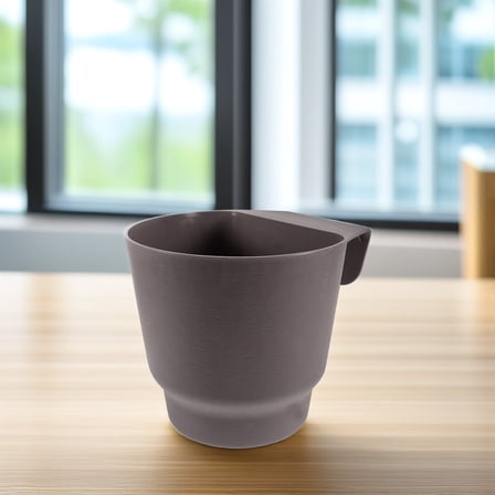 NICEXMAS Rail Planter Railing Flower Pot Grey Plastic 1Pack for Outdoor