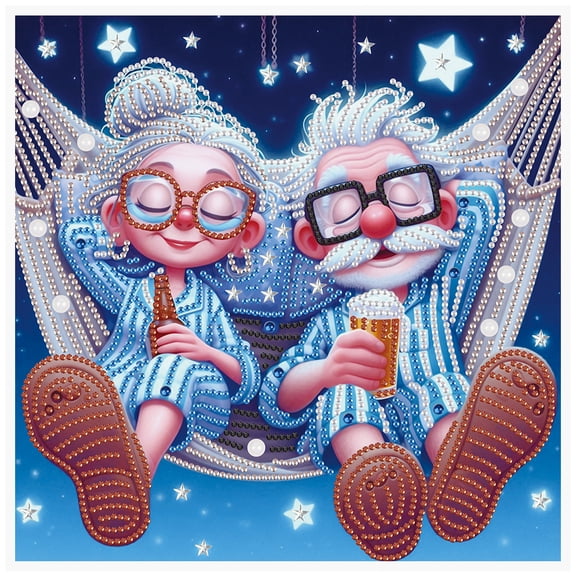 Starry Sleeping Couple Diamond Art Painting Kit