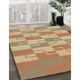 thumbnail image 3 of Ahgly Company Tapis d'Intérieur Rond Lavable en Machine Jaune Transitionnel, 4 Pieds Rond, 3 of 7