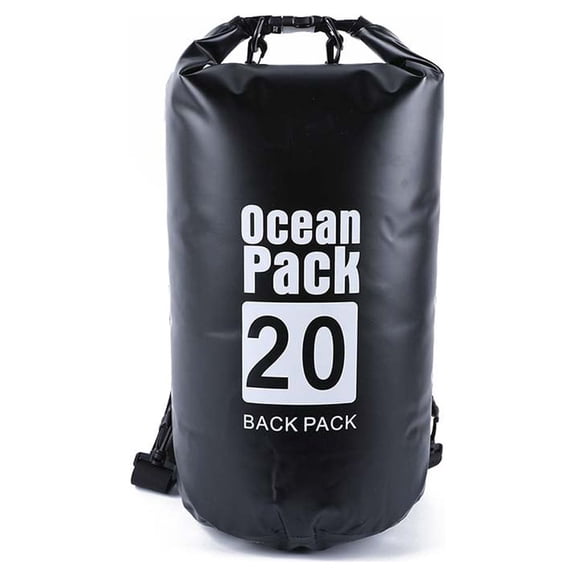 Bolsa impermeable Soidarity 15L Negro Mochila multifuncional PVC
