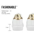 thumbnail image 2 of DREAM PAIRS Children Sports Shoes Kids Boys Girls Running Sneakers Athletic Shoe HL19009K WHITE/GOLD Size 11, 2 of 3