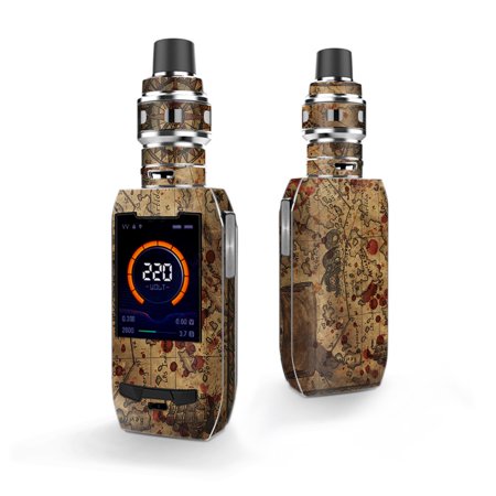 Olive Kids Pirates Treasure Map - Skin Decal for Vaporesso Polar 220w Vape / Pirate Map Arrrr Treasure Gold