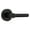 Black, variant on Miseno MLK5012SN Elkton Round Rod Non-Turning One-Sided Door Lever - Nickel