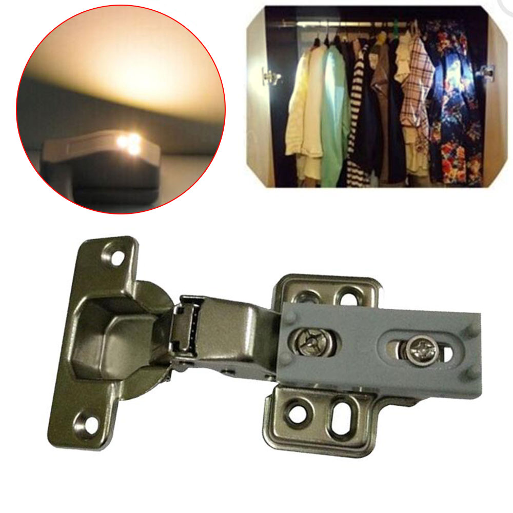 Hinge Lights Inner Hinge Lamp Universal 1pc Warm White 3 Led Grey