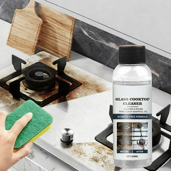 Spray Limpiador de Grasa para Cocina de 100ml para Encimeras y Campanas, Eliminador Rápido de Manchas de Aceite, Desengrasante para Residuos Difíciles, 1 Botella