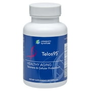 Longevity by Nature Telos95 Telomere Supplements, Health Support Nitric Oxide Supplement, 30 Capsules