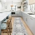 thumbnail image 3 of RUUGME 2'6x12 Hallway Runner Rug - Vintage Washable Kitchen Rugs with Non Slip Backing Soft Stain Resistant Carept for Living Room Bedroom Indoor Home Decor Floor Mat for Bathroom (2'6''x12', Grey), 3 of 8