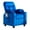 Blue, variant on Pipleo Kids Recliner Chairs for Toddlers, Toddlers Recliner Chair with Cup Holder, Footrest, Side Pockets, Ergonomic Adjustable Velvet Kids Lounge Chair, Comfortable Recliner Chair for Boys Girls