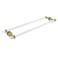 thumbnail image 2 of Pacific Beach Collection Back to Back Shower Door Towel Bar with Dotted Accents - Unlacquered Brass / 30 Inch, 2 of 7