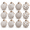B 12PC, variant on KFUIRDE Vintage Painted Christmas Ornaments Set 12pc, Warm Brown Retro Tree Decor with Shatterproof Hanging Balls, Vintage Style Accents for Christmas Tree Mantel Wreath, Holiday Display