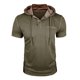 thumbnail image 4 of Ceisia Men's Slim Fit Contrast Hooded Henley Short Sleeve Shirt with Chest Pocket Gifts, 4 of 6