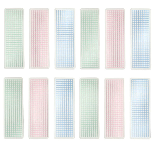 MasteelfCA 45Pcs Washi Cards Tape Sample Boards Washi Tape Boards Plastic Washi Cards