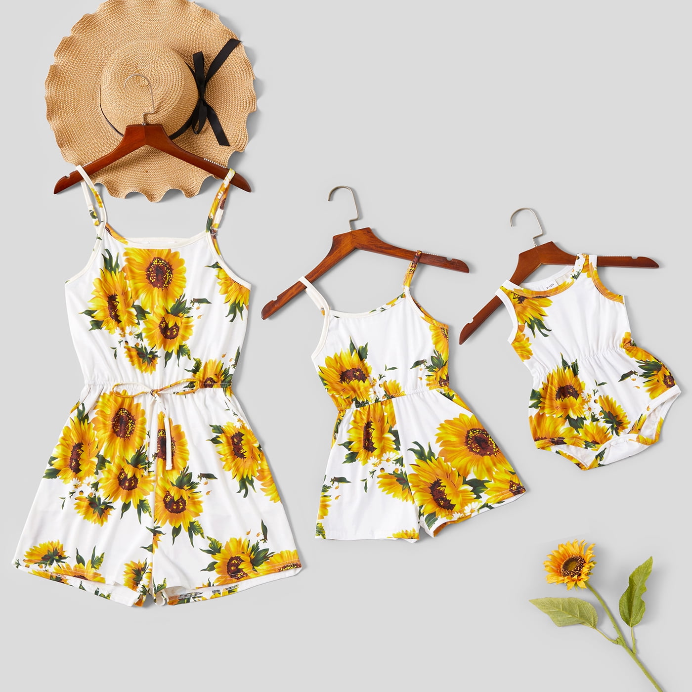 Matching Sunflower Print Jumpsuits for Mommy and Me Zambia Ubuy