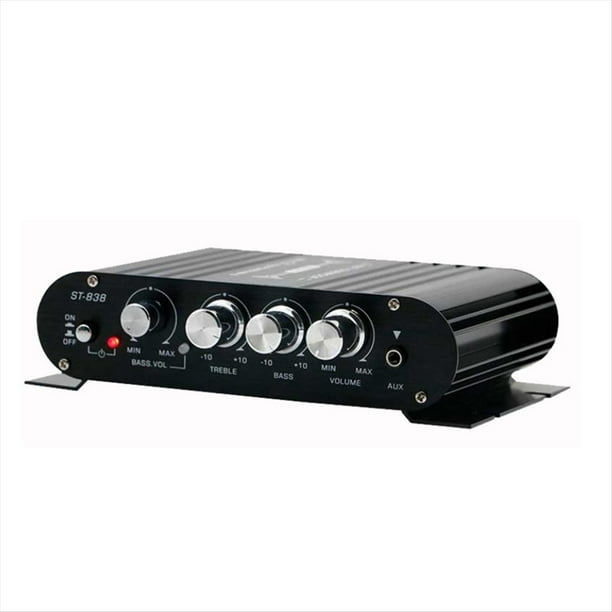 Amplificador de Cine en Casa -838, Amplificador de Potencia HiFi de 2.1 Canales, Amplificador de Sonido para Coche, Reproductor Multimedia, Subwoofer, Bluetooth, A
